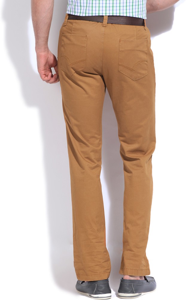 Buy LEE COOPER Solid Cotton Straight Mens Trousers  Shoppers Stop