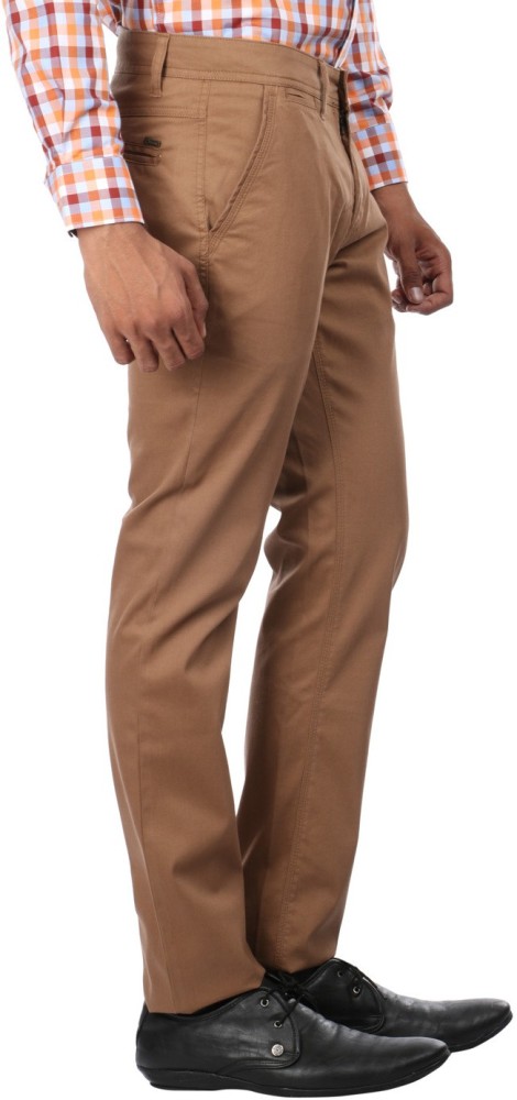 Buy Oxemberg Plain 100 Cotton Slim Fit Cream Trouser Online  1189 from  ShopClues