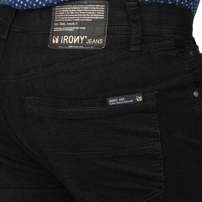 Irony Jeans  Cotton Casual Wear Denim Linen Black Collection
