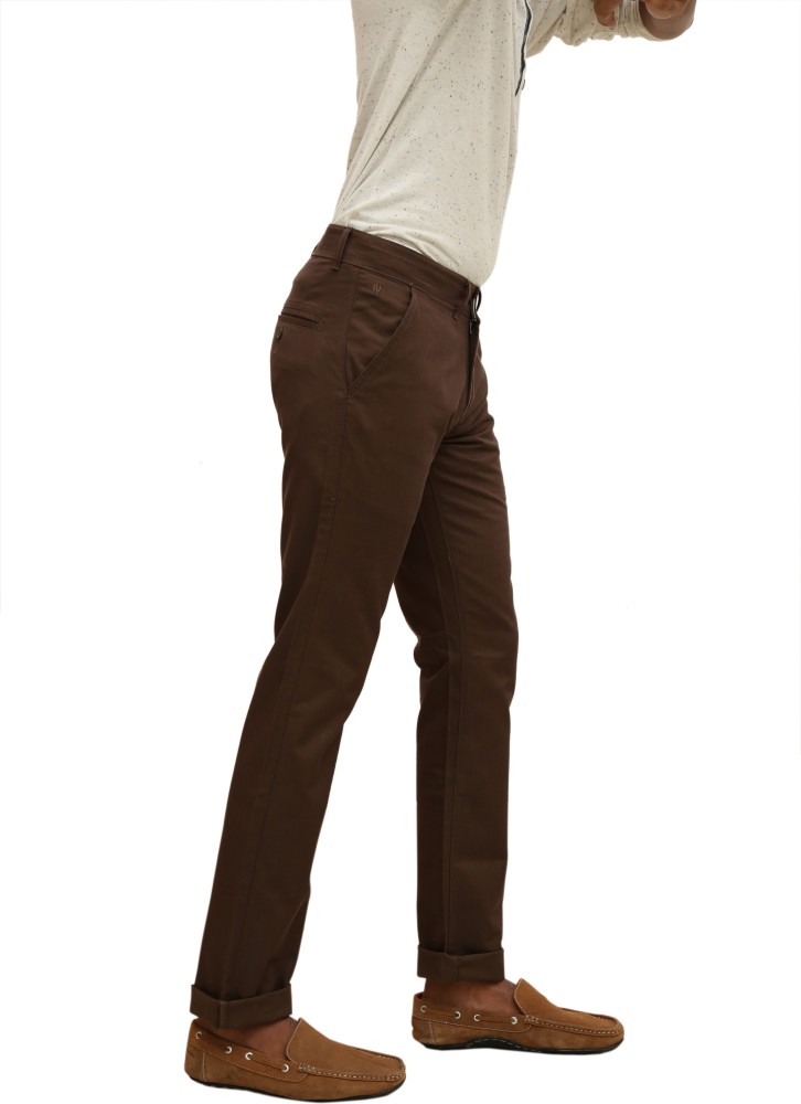 White House Formals Slim Fit Men Brown Trousers  Buy Brown White House  Formals Slim Fit Men Brown Trousers Online at Best Prices in India   Flipkartcom