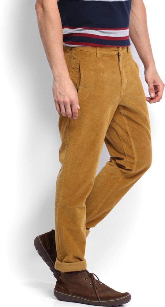Buy MAX Men Textured Skinny Fit Corduroy Trousers from Max at just INR  13990