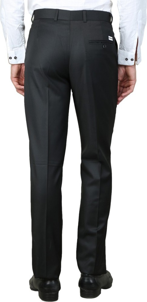 Magnoguy Slim Fit Men Black Trousers - Buy Shiny Black Magnoguy Slim Fit  Men Black Trousers Online at Best Prices in India