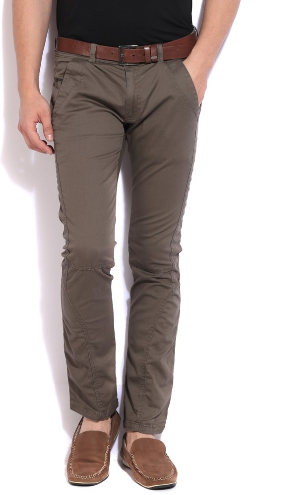 Buy tbase Mens Charcoal Solid Cargo Pants for Men Online India