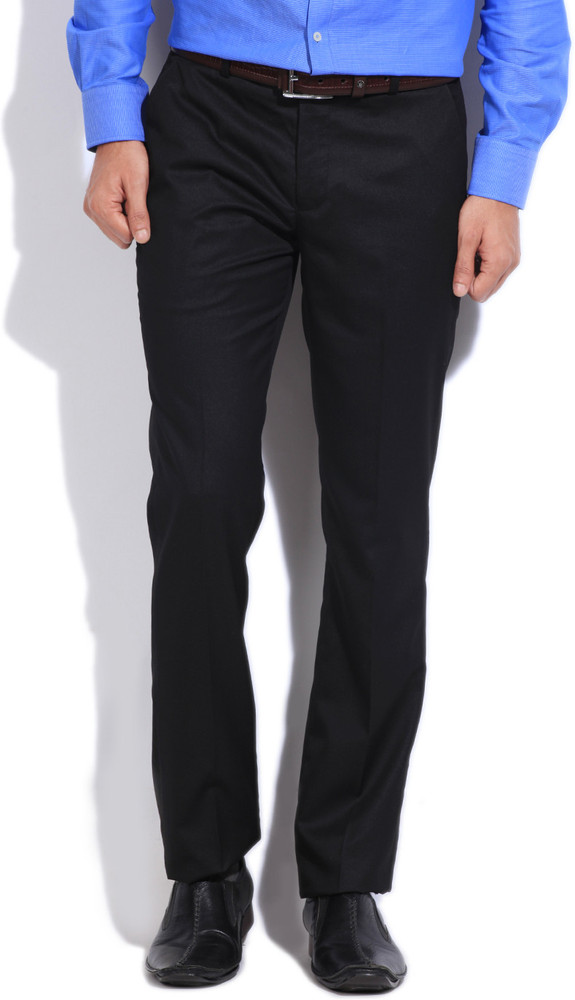 INTEGRITI Slim Fit Men Black Trousers Buy JET BLACK INTEGRITI