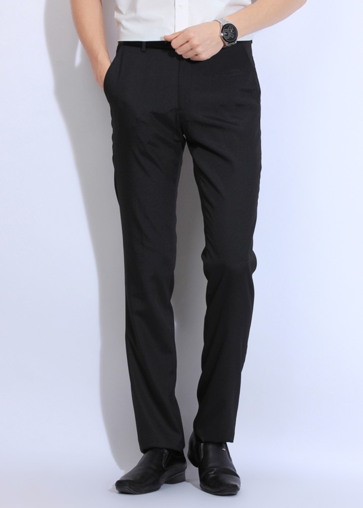 Buy John Miller Hangout Men Khaki Slim Fit Solid Regular Trousers - Trousers  for Men 2426035 | Myntra