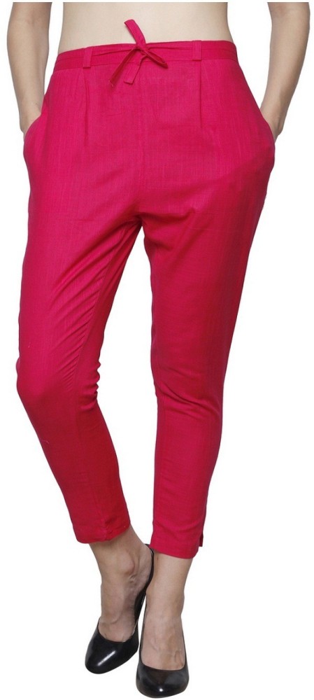 Kanna Fabric Regular Fit Women White Red Trousers  Buy Kanna Fabric  Regular Fit Women White Red Trousers Online at Best Prices in India   Flipkartcom