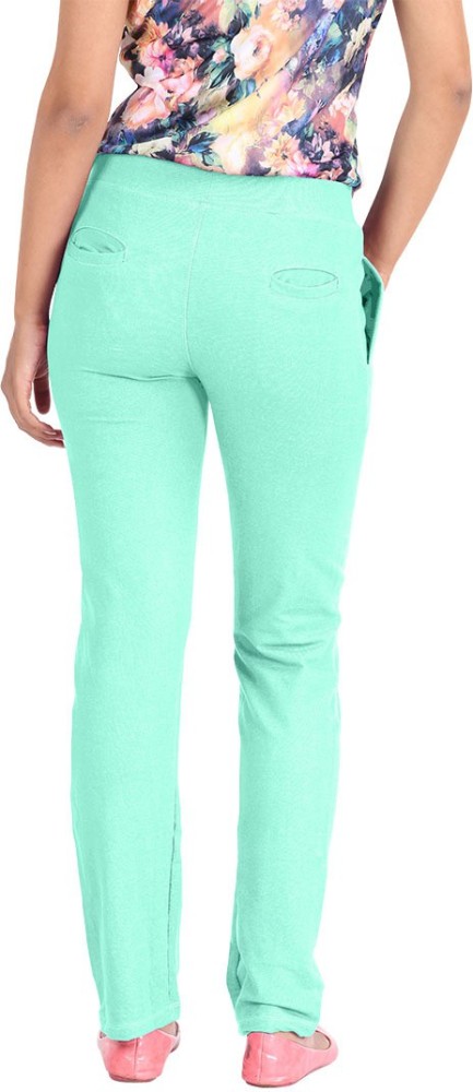 Buy Women Green Solid Formal Regular Fit Trousers Online  771749  Van  Heusen