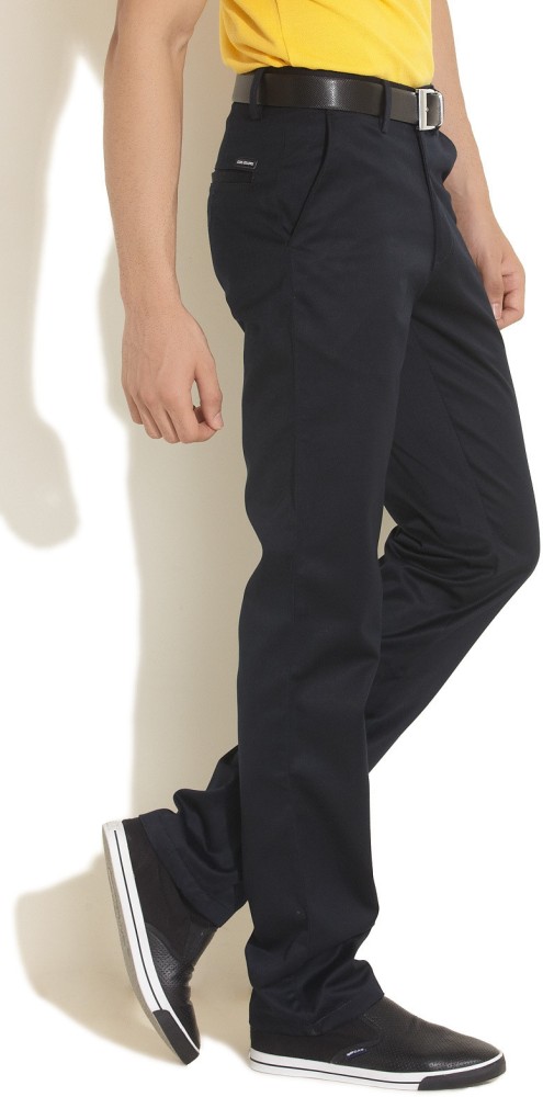 Cool Colors Regular Fit Men Dark Blue Trousers - Buy Dark Blue Cool Colors  Regular Fit Men Dark Blue Trousers Online at Best Prices in India