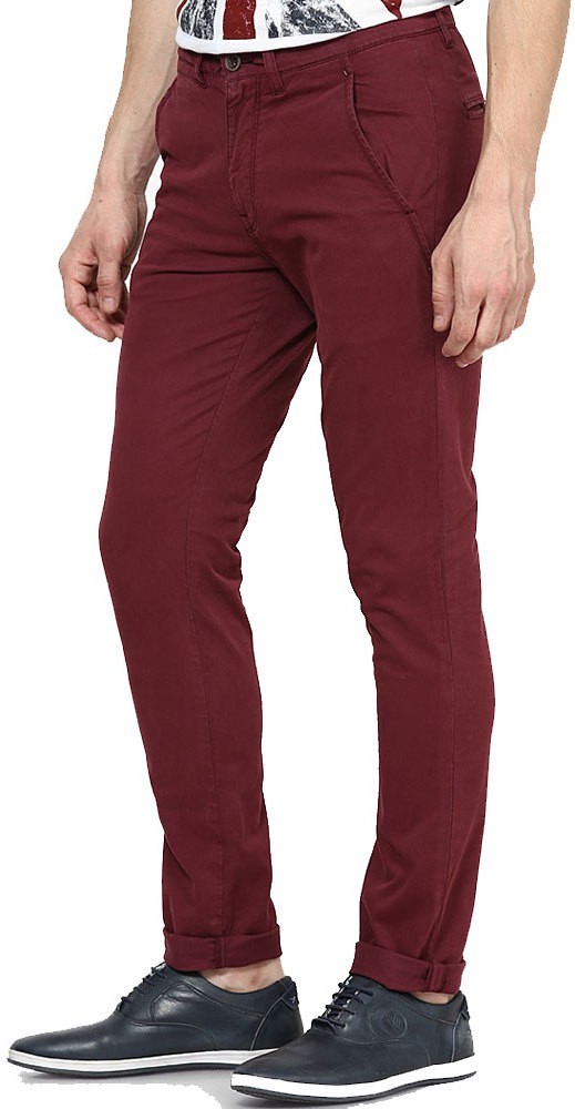 Buy Louis Philippe Red Trousers Online  697358  Louis Philippe