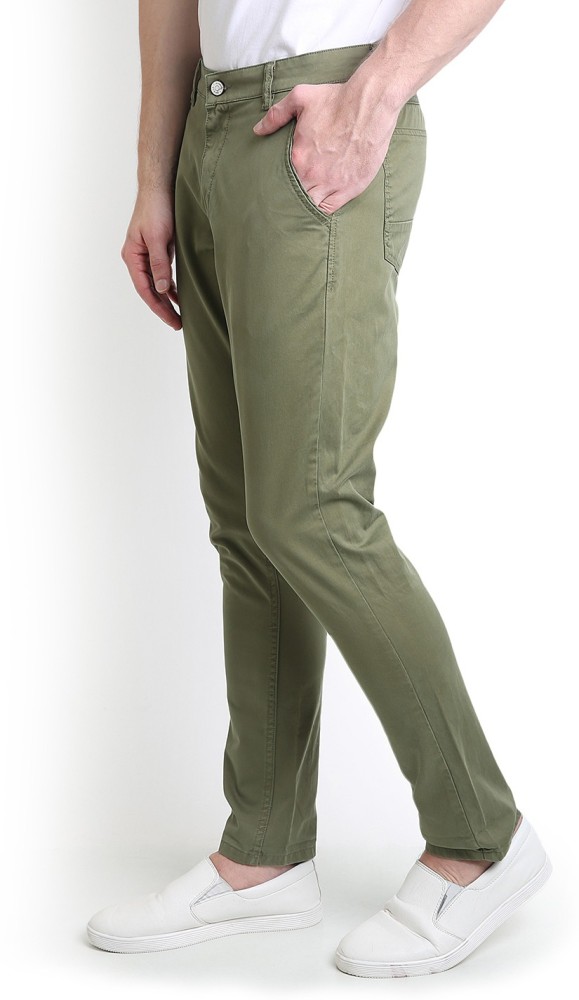 Buy BLACKBERRYS Structured Polyester Viscose Regular Fit Mens Trousers