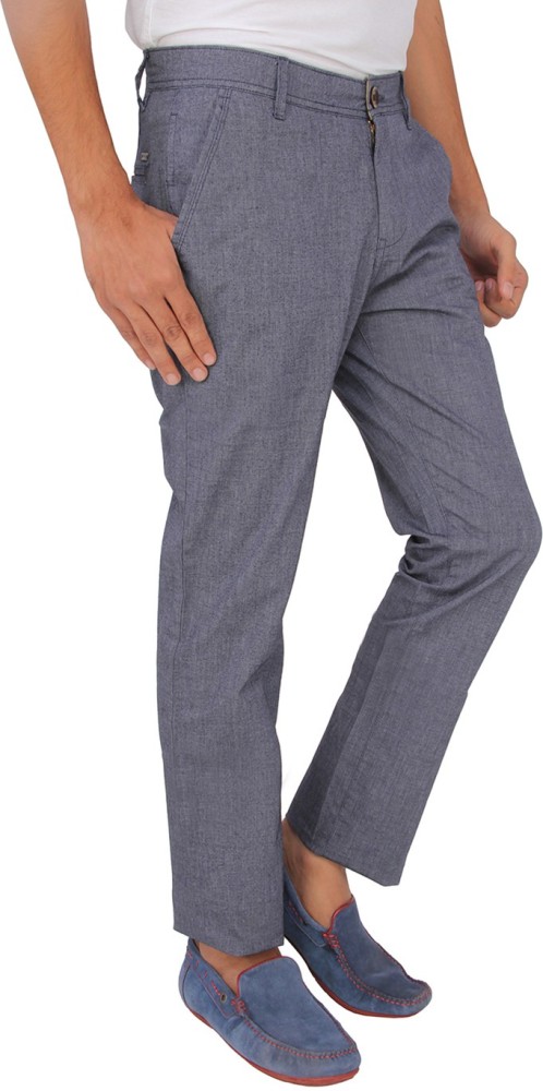 Buy Grey Red Flame Slim Fit Men Grey Trousers Online at Best Prices in  India  Flipkartcom