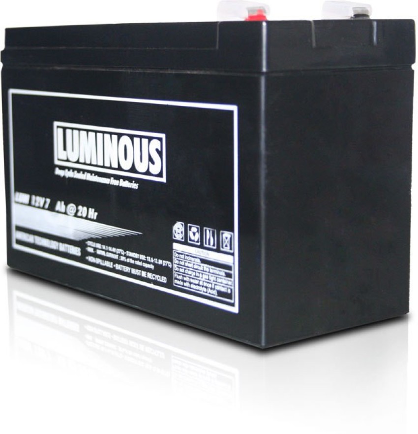 LUMINOUS 12V - 7.2 Ah (Battery) Sealed Maintenance Free UPS Price in India  - Buy LUMINOUS 12V - 7.2 Ah (Battery) Sealed Maintenance Free UPS online at