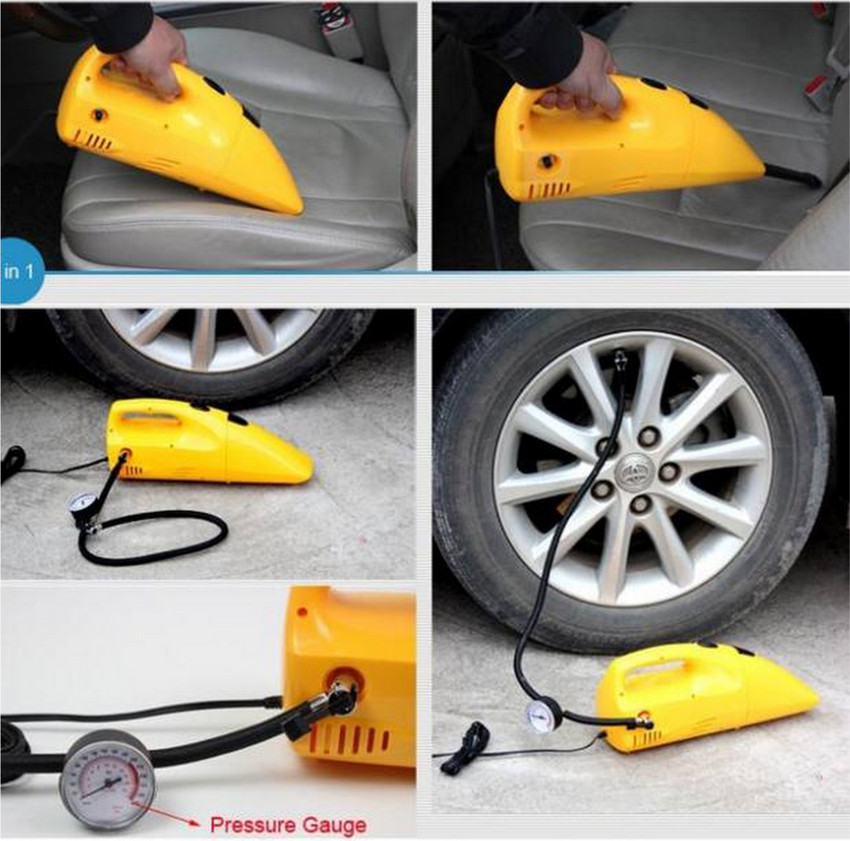 UNIQUE 2 in 1 Tire Inflator with 12v DC 300 PSI Air Compressor