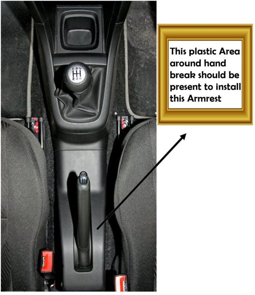 AuTO ADDiCT Plain Chrome Black AA124 Car Armrest Price in India