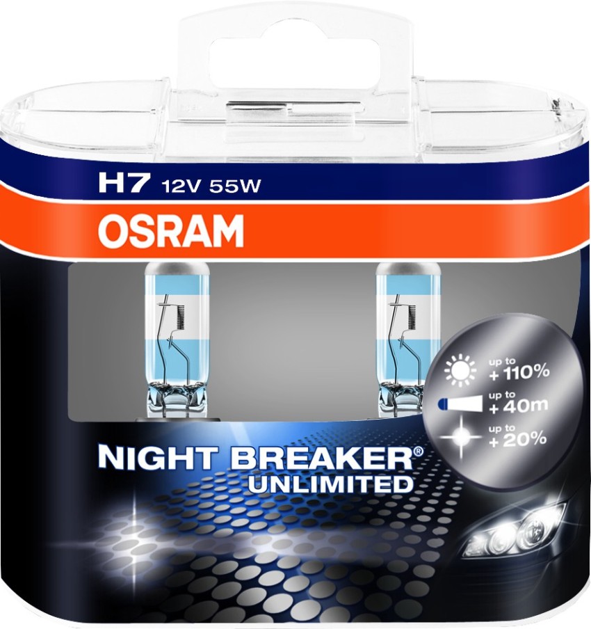 Osram Headlight Halogen Universal For Car H7 P64210 Night