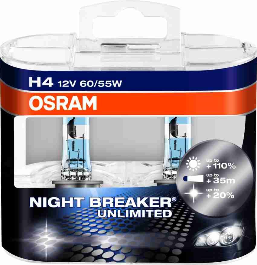 Night Breaker Laser H4 Halogen Bulb 12V 60 / 55W P43T (64193NBL