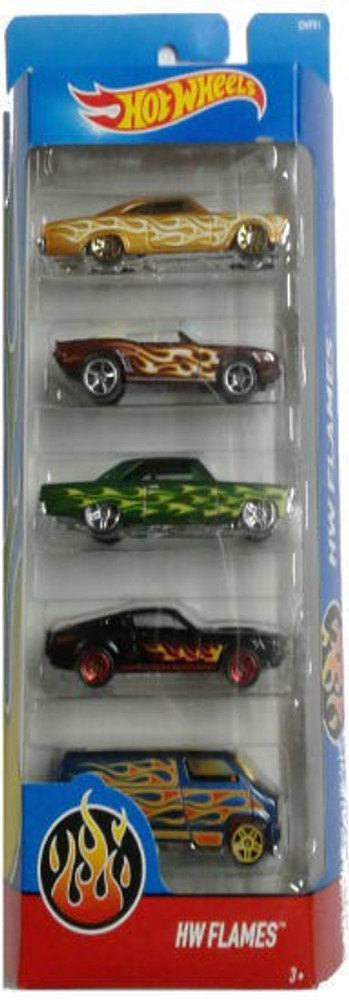 Kit 5 Carrinhos - Hot Wheels - Hw Flames - Dvf91 em Promoção na