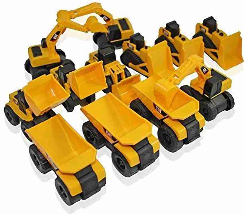 Toy State Cat Caterpillar Construction Toys Mini Machine Set Of 12
