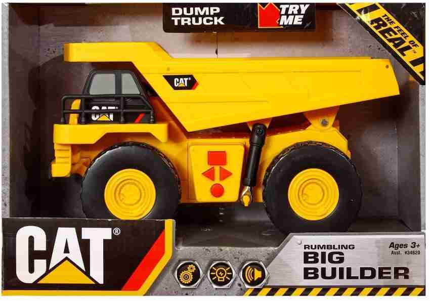 CAT Big Builder Shaking Machine Dump Truck Big Builder Shaking Machine Dump Truck shop for CAT products in India. Toys for 3 8 Years Kids. Flipkart