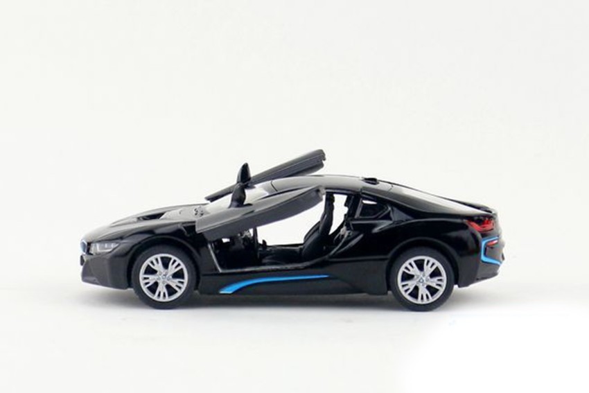 5 Kinsmart BMW i8 2 Door Coupe 1:36 Diecast Model Toy Car Pull Action New-  WHITE 