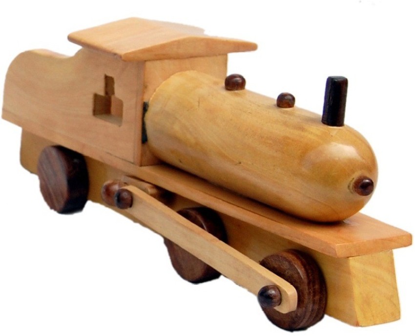 Sonpra Baby Wooden Toys - Antique Handicraft Tank Steam Engine