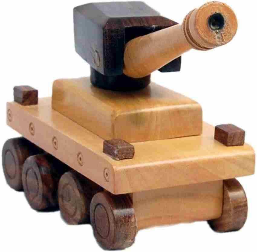 Sonpra Baby Wooden Toys - Antique Handicraft Tank Steam Engine