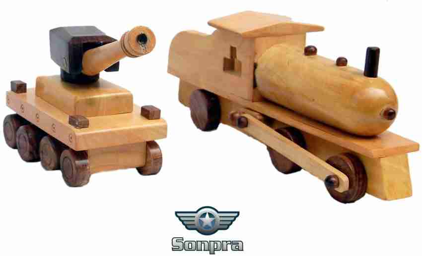 Sonpra Baby Wooden Toys - Antique Handicraft Tank Steam Engine Road Rollers  - Baby Wooden Toys - Antique Handicraft Tank Steam Engine Road Rollers .  shop for Sonpra products in India.