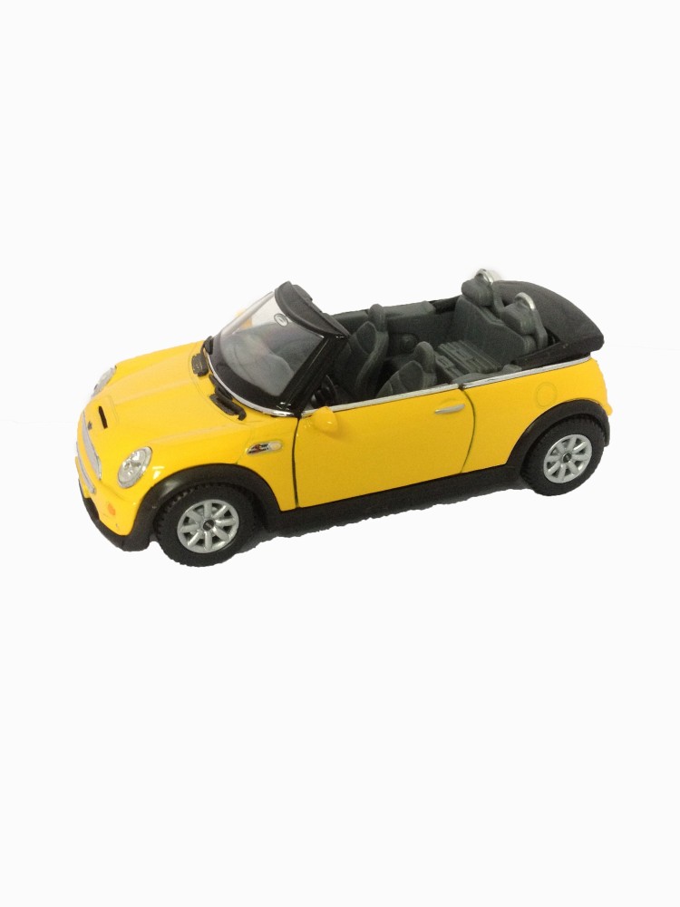 Yellow mini cheap cooper toy car