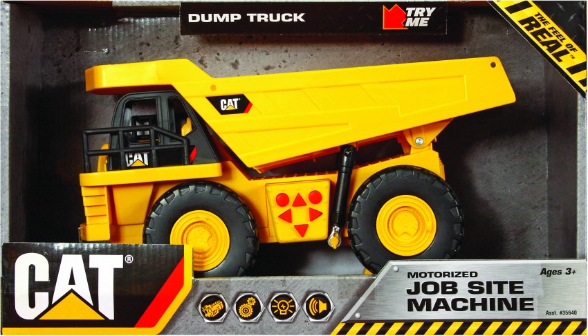 Cat job site cheap machine dump truck