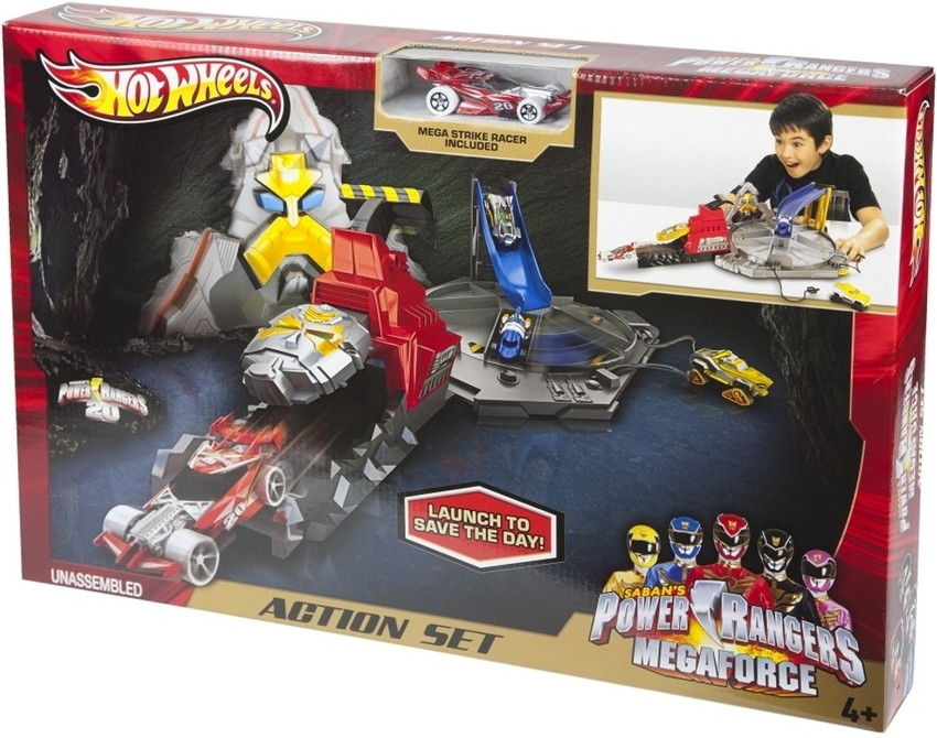 HOT WHEELS Power Rangers Megaforce Action Set Power Rangers