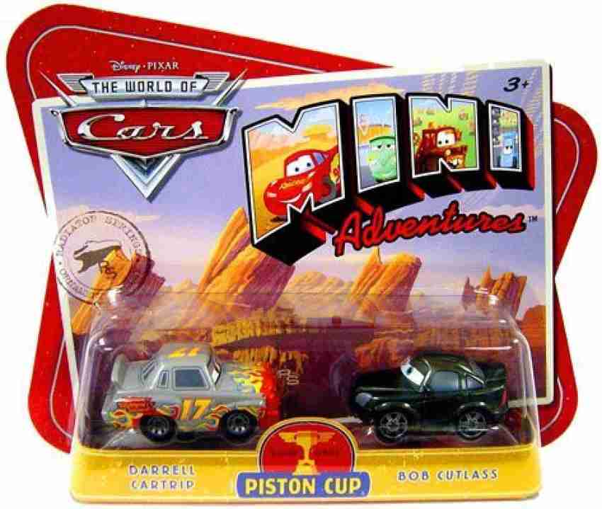 MATTEL Disney Cars Mini Adventures Piston Cup Darrell Cartrip And