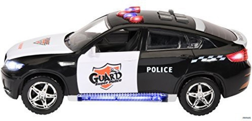 Memtes Electric Police Car Toy For Kids With Flashing Lights And