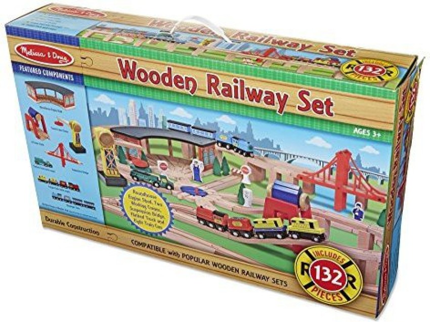 MELISSA DOUG Deluxe Wooden Railway Train Set 130 Pcs Deluxe Wooden Railway Train Set 130 Pcs shop for MELISSA DOUG products in India. Flipkart