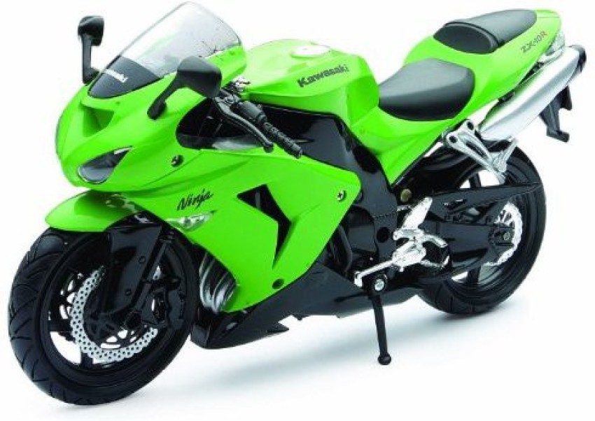 New-Ray Toys Die-Cast Replica Zx10R 06 Bike Grn 1:12 42443A 