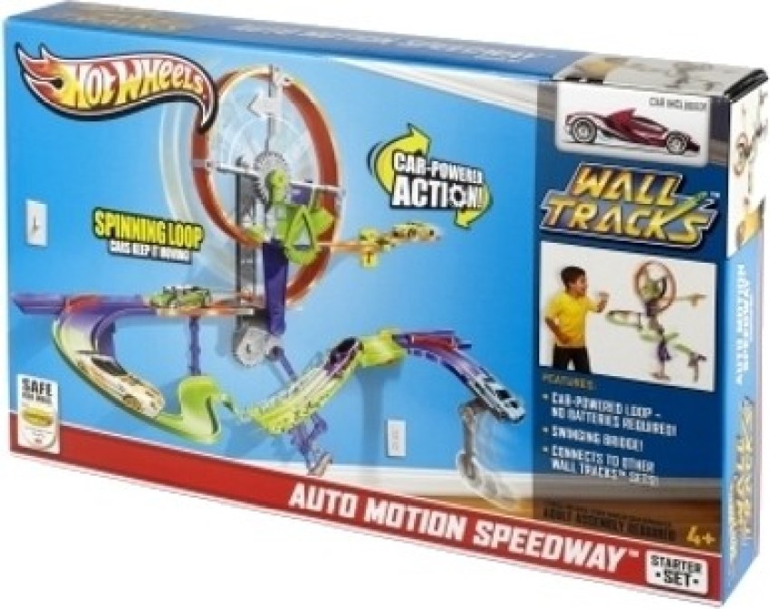 HOT WHEELS Wall Tracks Auto Motion Speedway Starter Set - Wall