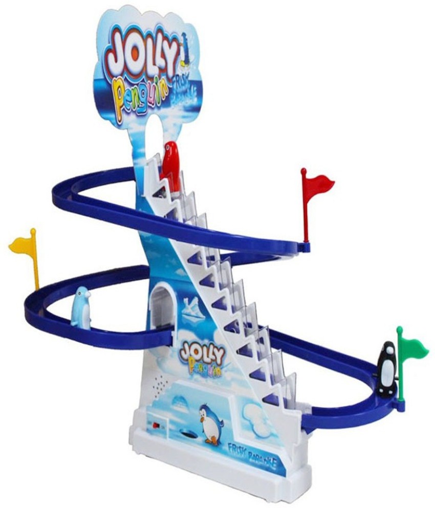 Zaprap Blue White Plastic Jolly Penguin Track Race Set For Kids Blue White Plastic Jolly Penguin Track Race Set For Kids Buy jolly penguin toys in India. shop