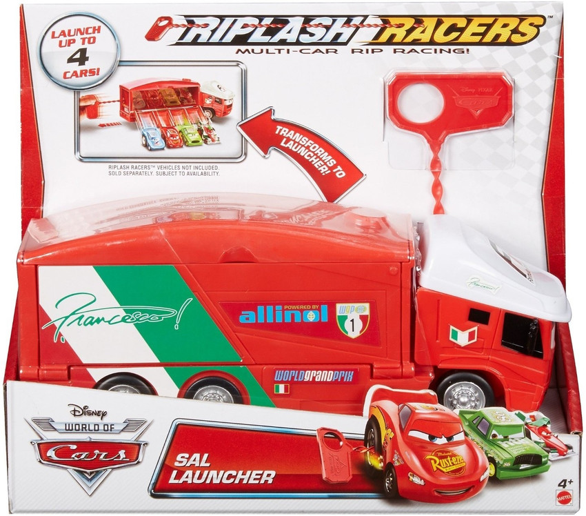 Pixar Cars Riplash Racers Francesco Hauler Launcher Riplash