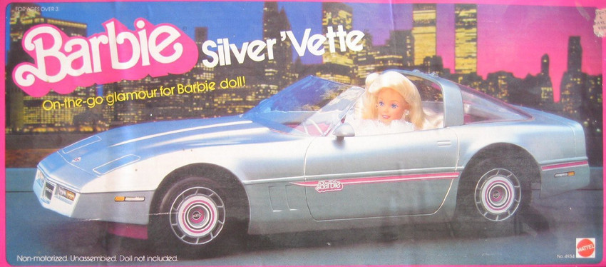 Barbie hotsell silver corvette