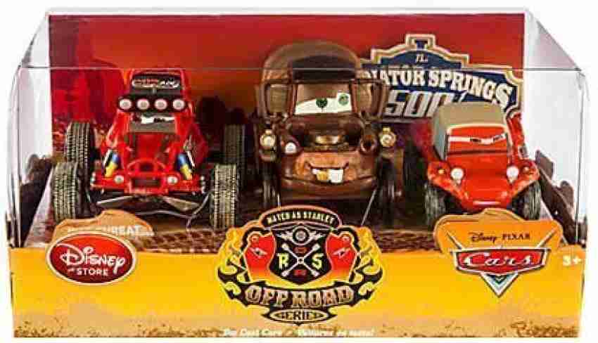 Disney Cars Die Cast Mater as Stanley Idle Threat store Sandy Dune Off Road Set