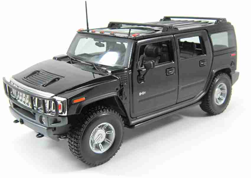 Maisto 2003 Hummer H2 Suv Black 1:18 by Diecast Scale Model Car 