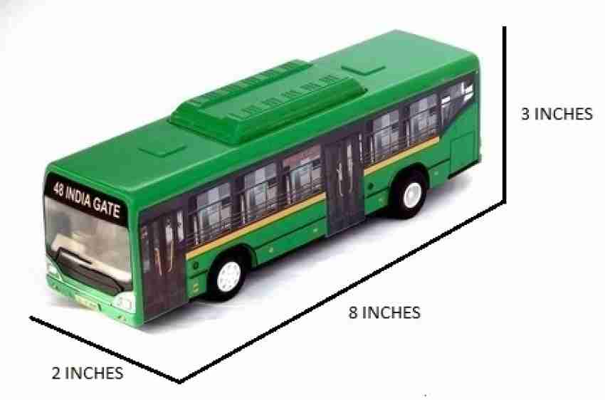 Green 2025 bus toy