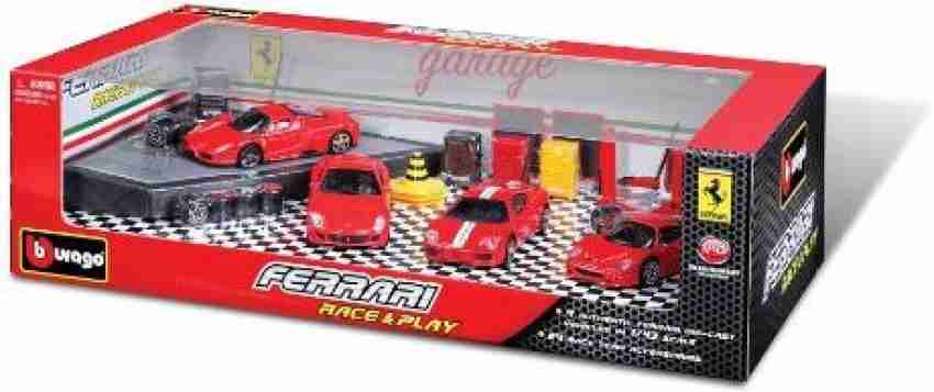 Bburago Ferrari Racing Garage Playset: : Toys