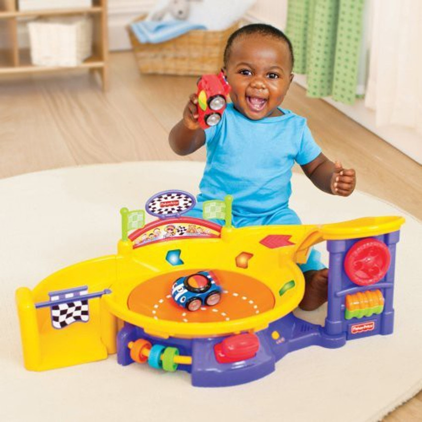 FISHER PRICE Lil Zoomers Spinnin Sounds Speedway Lil Zoomers