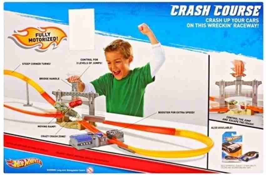 Hot wheels track crash course store