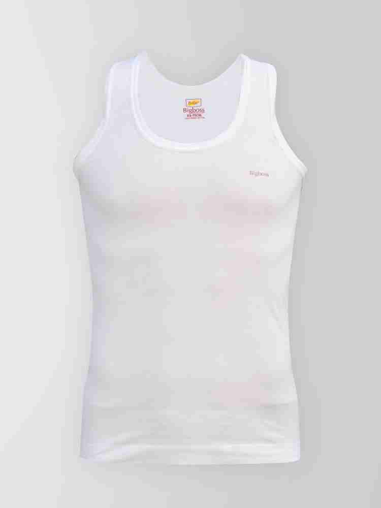 Buy Dollar Bigboss Pack of 3 Sleeveless Round Neck Men Vest - White Online  at Low Prices in India 