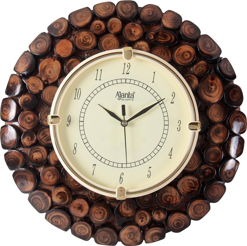 Wooden Analog 30.48 cm X 1 cm Wall Clock Price in India - Buy Wooden Analog  30.48 cm X 1 cm Wall Clock online at