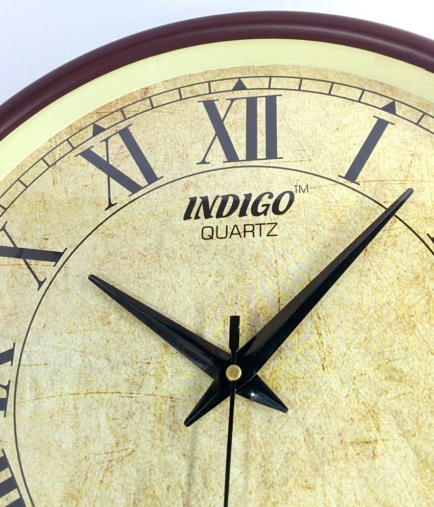 Indigo Analog 30 cm X 30 cm Wall Clock Price in India Buy Indigo Analog 30 cm X 30 cm Wall Clock online at Flipkart