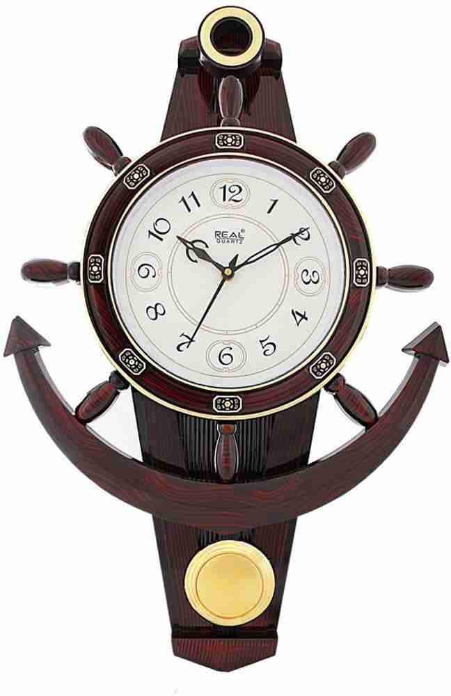 Fiesta Real Quartz Analog 57 cm X 37 cm Wall Clock Price in India