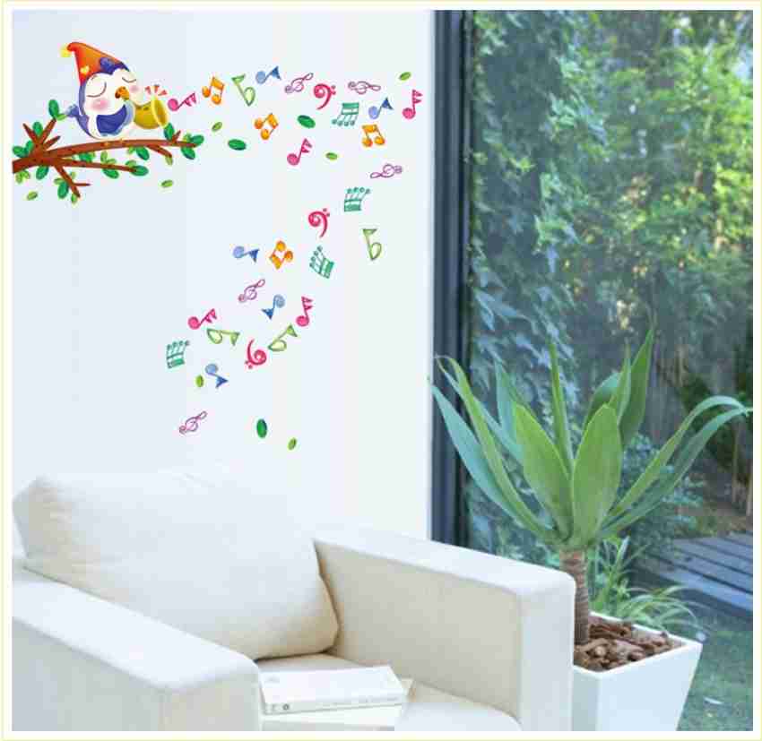 Self-adhesive wall sticker 3D with photo slots - branch to the right side  (height 120 cm x width 220 cm)