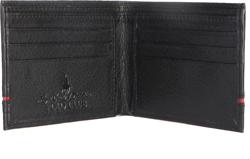 KINGFLYER Men Casual Black Artificial Leather Wallet Black - Price in India